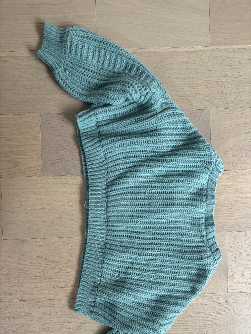Blue Knit Cardigan - Picture 3 of 4